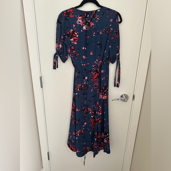 Rachel Roy Blue Floral Wrap Dress - Picture 3 of 3